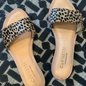 Cornetti Cannucce Sandal Cheetah Print